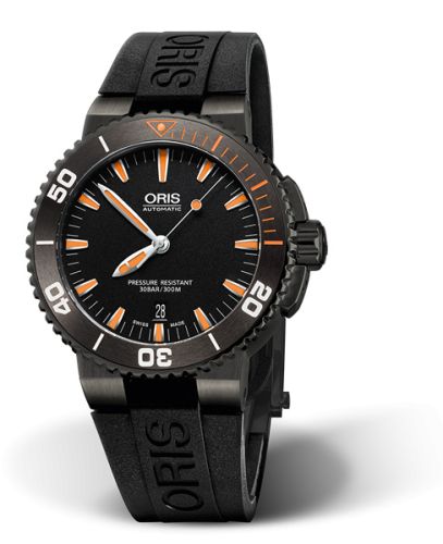 Oris Aquis Date 43 PVD / Black / Rubber 01 733 7653 4259-07 4 26 34GEB