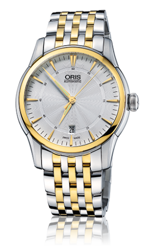 Oris Artelier Date 40 Stainless Steel - Yellow Gold / Silver / Bracelet 01 733 7670 4351-07 8 21 78 x