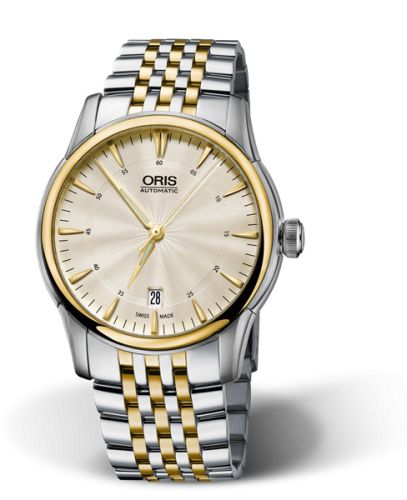 Oris Artelier Date 40.5 Stainless Steel - Yellow Gold / Jungfraujoch 01 733 7670 4381-Set MB