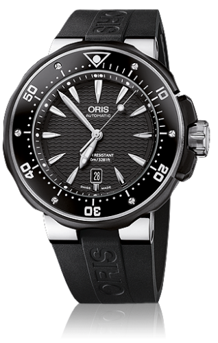 Oris ProDiver Date Titanium / Black / Rubber 01 733 7682 7154-07 4 26 34TEB