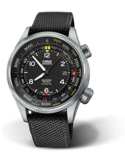 Oris Big Crown ProPilot Altimeter Feet / Black Textile 01 733 7705 4134-Set 5 23 15FC