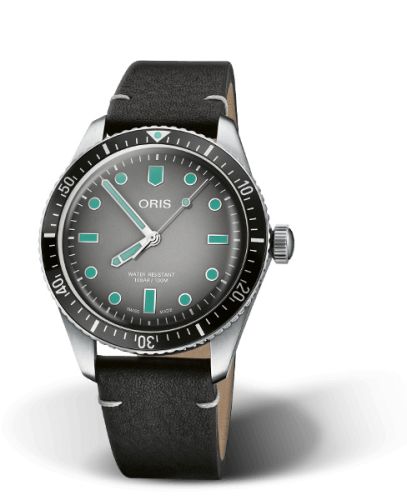 Oris Divers Sixty-Five 40 Stainless Steel / Grey / Calf 01 733 7707 4053-07 5 20 89