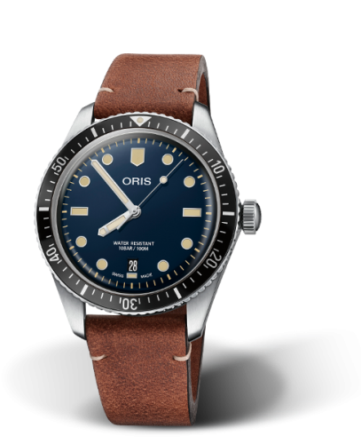 Oris Divers Sixty-Five 40 Stainless Steel / Blue / Calf 01 733 7707 4055-07 5 20 45