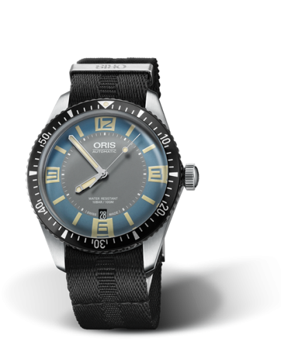 Oris Divers Sixty-Five 40 Stainless Steel / Deauville Blue / NATO 01 733 7707 4065-07 5 20 26FC
