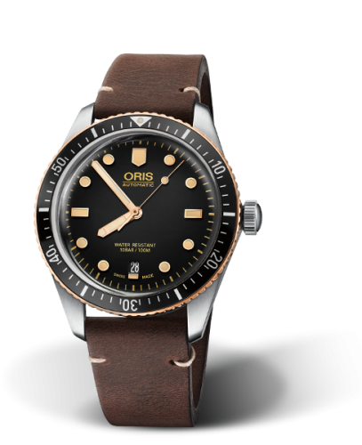 Oris Divers Sixty-Five 40 Stainless Steel / Bronze / Black / Calf 01 733 7707 4354-07 5 20 55