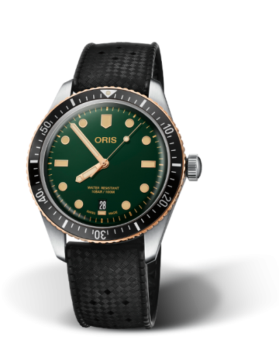 Oris Divers Sixty-Five 40 Stainless Steel / Bronze / Green / Rubber 01 733 7707 4357-07 4 20 18