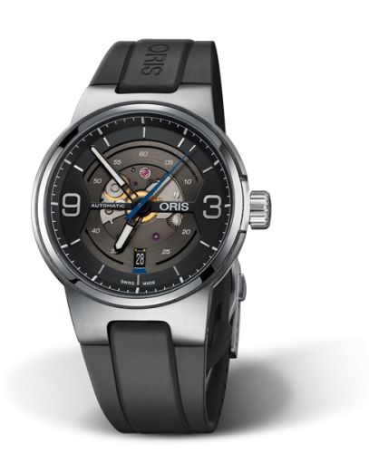 Oris Williams Engine Date 42 Stainless Steel / Rubber 01 733 7716 4164-07 4 24 50FC