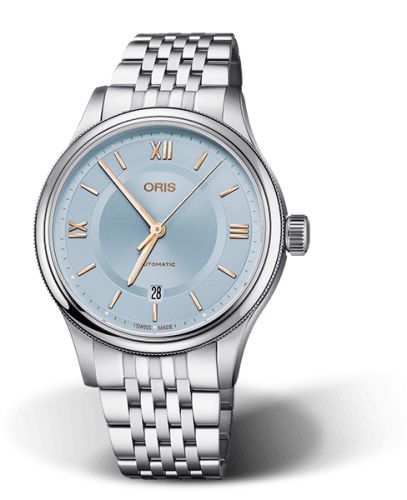 Oris Classic Date 42 Stainless Steel / Ice Blue / Bracelet 01 733 7719 4015-07 8 20 10