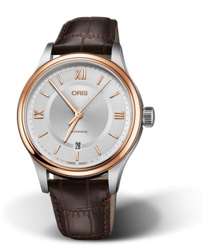 Oris Classic Date 42 Stainless Steel - Rose Gold / Silver 01 733 7719 4371-07 5 20 32