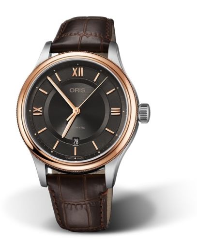 Oris Classic Date 42 Stainless Steel - Rose Gold / Grey 01 733 7719 4373-07 5 20 32
