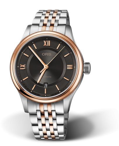 Oris Classic Date 42 Stainless Steel - Rose Gold / Grey / Bracelet 01 733 7719 4373-07 8 20 12