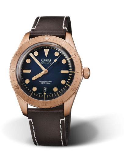 Oris Divers Sixty-Five Carl Bronze / Blue / Brashear Limited Edition 01 733 7720 3185-Set LS