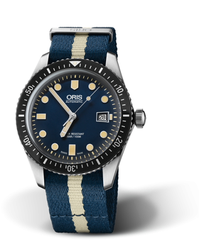 Oris Divers Sixty-Five 42 Stainless Steel / Blue / NATO 01 733 7720 4055-07 5 21 29FC