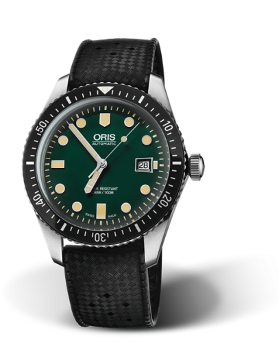 Oris Divers Sixty-Five 42 Stainless Steel / Green / Rubber 01 733 7720 4057-07 4 21 18