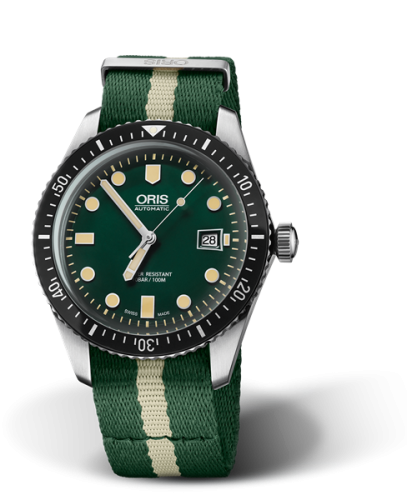 Oris Divers Sixty-Five 42 Stainless Steel / Green / NATO 01 733 7720 4057-07 5 21 24FC