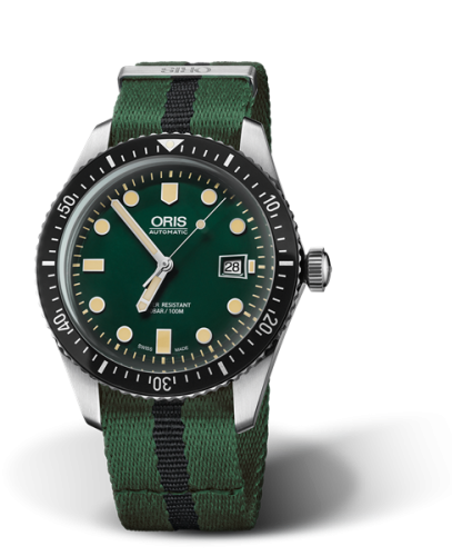 Oris Divers Sixty-Five 42 Stainless Steel / Green / NATO 01 733 7720 4057-07 5 21 25FC