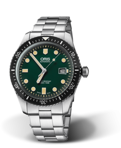 Oris Divers Sixty-Five 42 Stainless Steel / Green / Bracelet 01 733 7720 4057-07 8 21 18