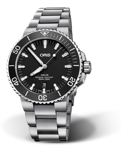 Oris Aquis Date 43.5 Stainless Steel / Matte Black / Bracelet 01 733 7730 4124-07 8 24 05EB