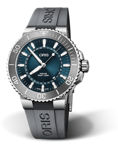 Oris Aquis Date 43.5 Source of Life Limited Edition / Rubber 01 733 7730 4125-Set RS