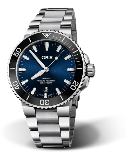 Oris Aquis Date 43 Stainless Steel / Blue / Bracelet 01 733 7730 4135-07 8 24 05PEB