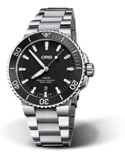 Oris Aquis Date 43.5 Stainless Steel / Matte Black / Bracelet 01 733 7730 4154-07 8 24 05PEB