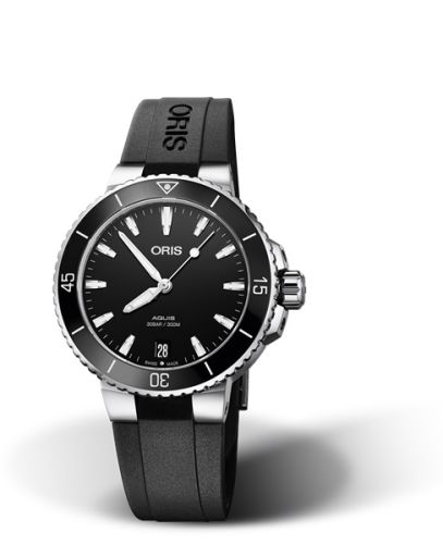 Oris Aquis Date 36.5mm Stainless Steel / Black / Rubber 01 733 7731 4154-07 4 18 64FC