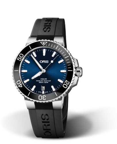 Oris Aquis Date 39.5 Stainless Steel / Blue / Rubber 01 733 7732 4135-07 4 21 64FC