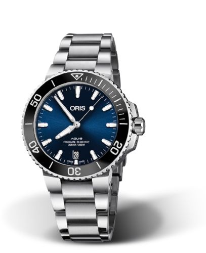 Oris Aquis Date 39.5 Stainless Steel / Blue / Bracelet 01 733 7732 4135-07 8 21 05PEB