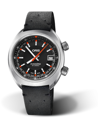 Chronoris Date / Black / Black Leather 01 733 7737 4054-07 5 19 44