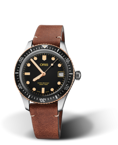 Oris Divers Sixty-Five 36 Stainless Steel / Bronze / Black / Calf 01 733 7747 4354-07 5 17 45