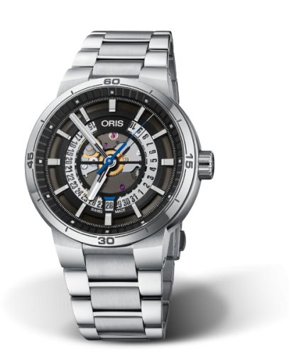 Oris TT1 Engine Date Stainless Steel / Skeleton / Bracelet 01 733 7752 4124-07 8 24 08