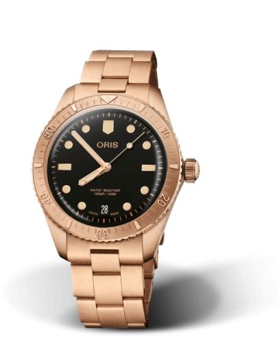 Oris Divers Sixty-Five 38 Cotton Candy Sepia / Bracelet 01 733 7771 3154-07 8 19 15