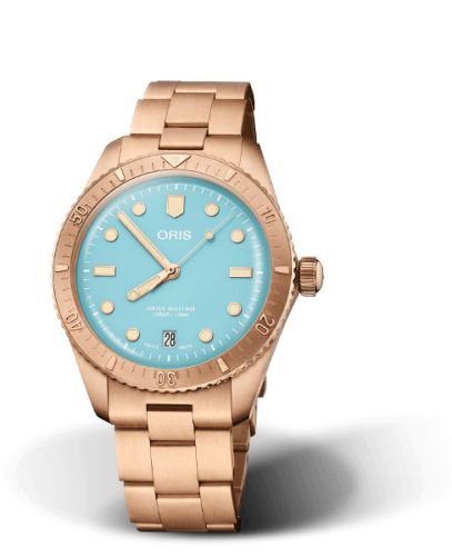 Oris Divers Sixty-Five 38 Cotton Candy Sky Blue / Bracelet 01 733 7771 3155-07 8 19 15