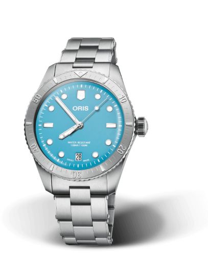 Oris Divers Sixty-Five 38 Cotton Candy Stainless Steel / Blue / Bracelet 01 733 7771 4055-07 8 19 18