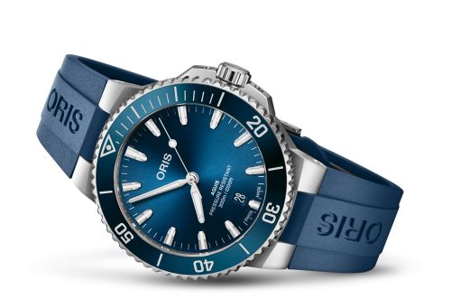 Oris Aquis Date 41.5 Stainless Steel / Blue / Rubber 01 733 7787 4135-07 4 22 35FC