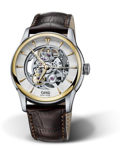 Oris Artelier Skeleton 40.5 Stainless Steel - Yellow Gold 01 734 7670 4351-07 5 21 70FC