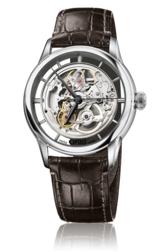 Oris Artelier Translucent Skeleton Stainless Steel 01 734 7684 4051-07 5 21 70FC