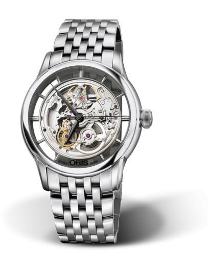 Oris Artelier Translucent Skeleton Stainless Steel / Bracelet 01 734 7684 4051-07 8 21 77