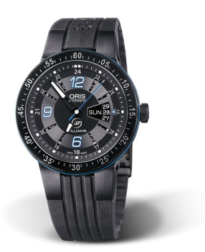 Oris WilliamsF1 Team Day Date 44 PVD / Black / Rubber 01 735 7634 4765-07 4 24 44BNE