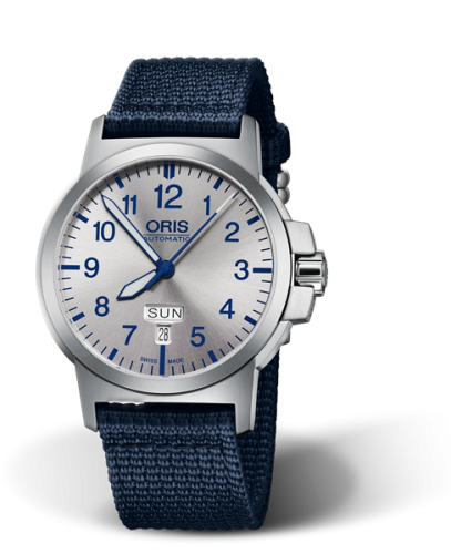 Oris BC3 Advanced Day Date Stainless Steel / Silver / Fabric 01 735 7641 4161-07 5 22 26