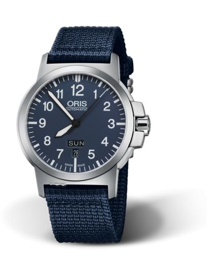Oris BC3 Advanced Day Date Stainless Steel / Blue / Fabric 01 735 7641 4165-07 5 22 26