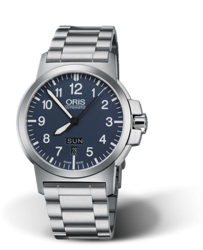 Oris BC3 Advanced Day Date Stainless Steel / Blue / Fabric 01 735 7641 4165-07 8 22 03