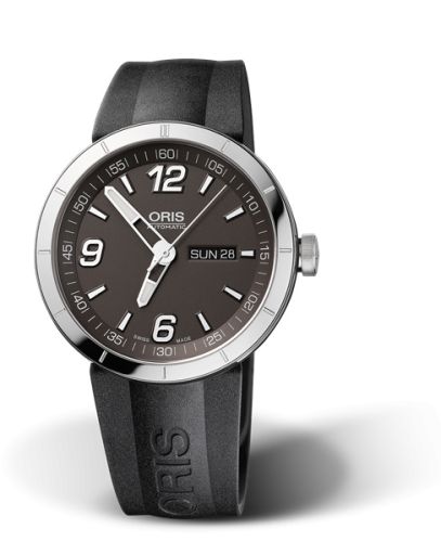 Oris TT1 Day Date Stainless Steel / Grey / Rubber 01 735 7651 4163-07 4 25 06