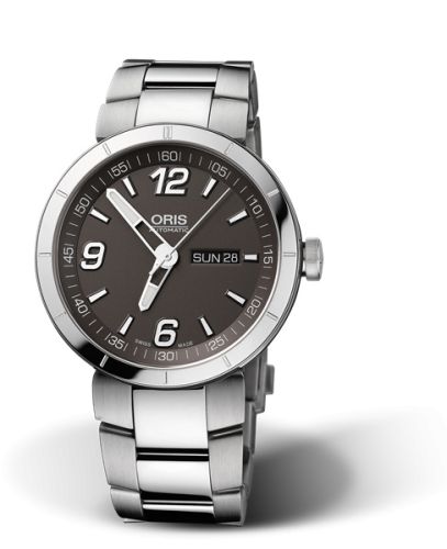 Oris TT1 Day Date Stainless Steel / Grey / Bracelet 01 735 7651 4163-07 8 25 10