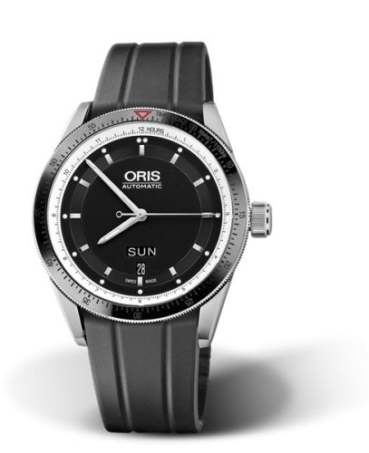 Oris Artix GT Day Date Stainless Steel - Ceramic / Black / Rubber 01 735 7662 4154-07 4 21 20FC