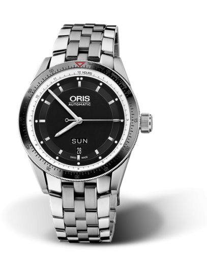 Oris Artix GT Day Date Stainless Steel - Ceramic / Black / Bracelet 01 735 7662 4154-07 8 21 85