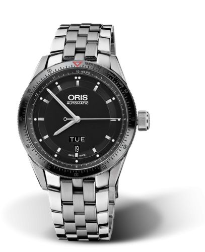 Oris Artix GT Day Date Stainless Steel - Ceramic / Black / Bracelet 01 735 7662 4434-07 8 21 85