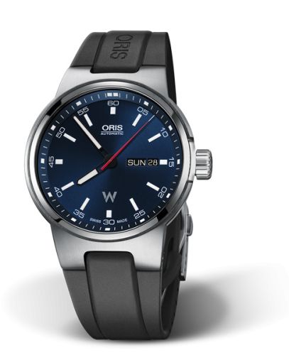Oris Williams Day Date 42 Stainless Steel / Blue / Rubber 01 735 7716 4155-07 4 24 50FC
