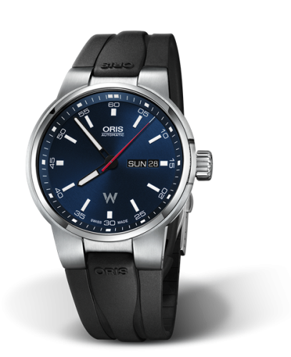 Oris Williams Day Date 42 Stainless Steel / Blue / Rubber 01 735 7740 4155-07 4 24 54FC