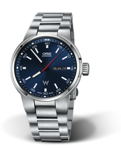 Oris Williams Day Date 42 Stainless Steel / Blue / Bracelet 01 735 7740 4155-07 8 24 50S